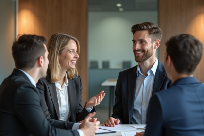 Femme en coaching d'une collègue dans un bureau moderne